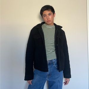 Black Fur Jacket-Forever 21
